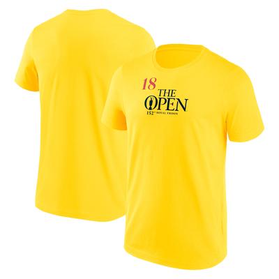 The 152nd Open Royal Troon Pin Flag Grafik T-Shirt - Gold Image