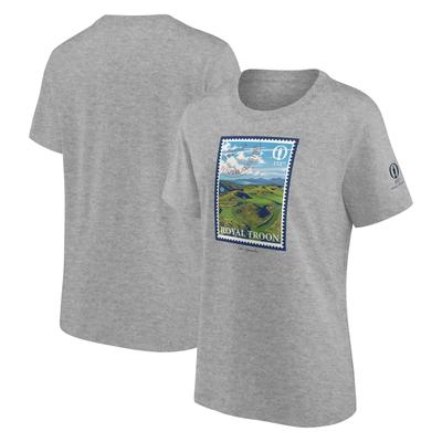 The 152nd Open Royal Troon Postage Stamp Lee Wybranski T-Shirt - Grau - Damen Image