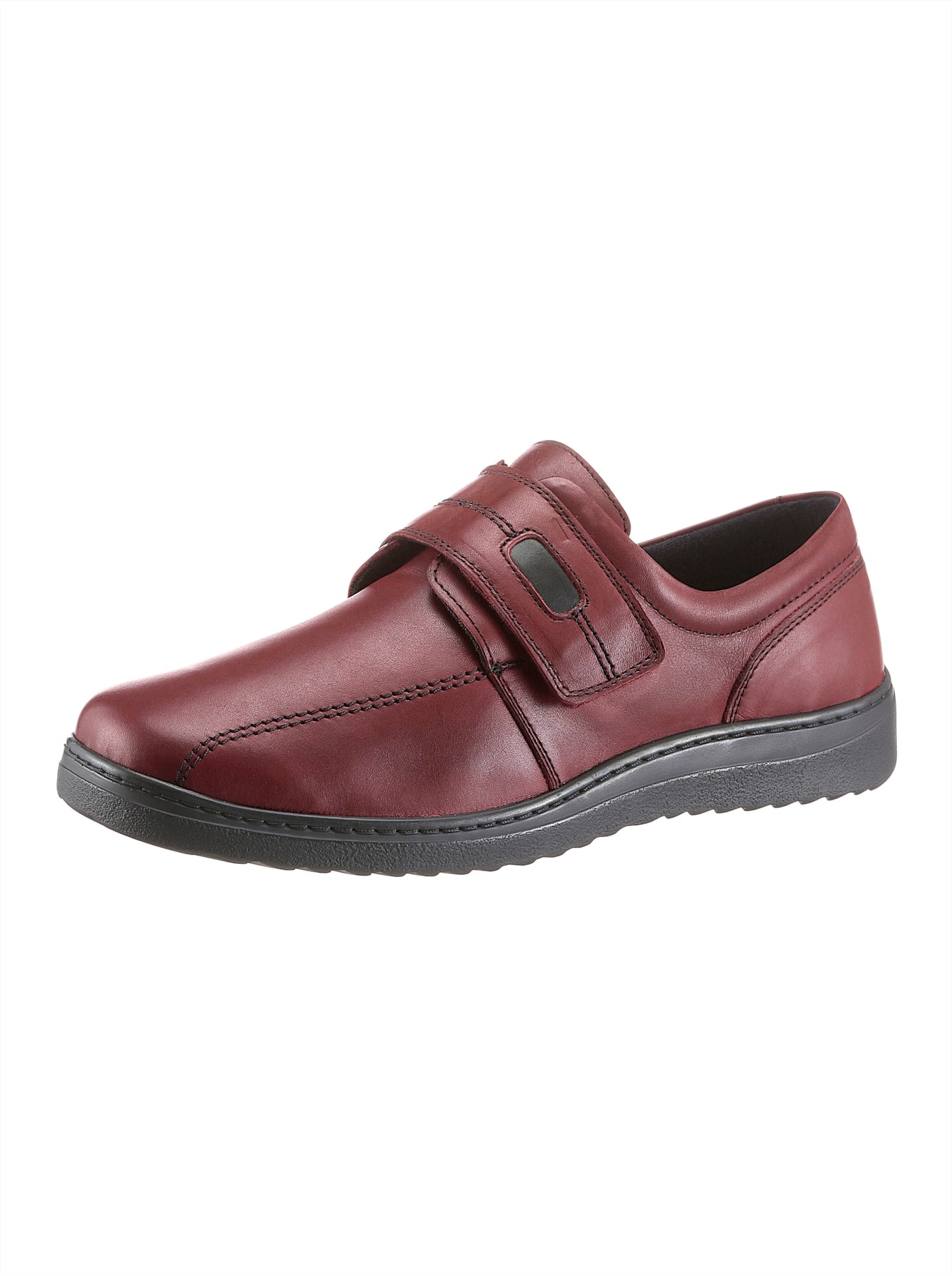 Klettschuh CLASSIC, Herren, Gr. 44, rot (bordeaux), Glattleder, Sportlich, Schuhe