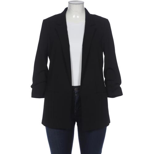 H&M Damen Blazer, Gr. 42, schwarz, Synthetik, Viskose