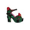 Brokat Rosen Kristall Schuhe