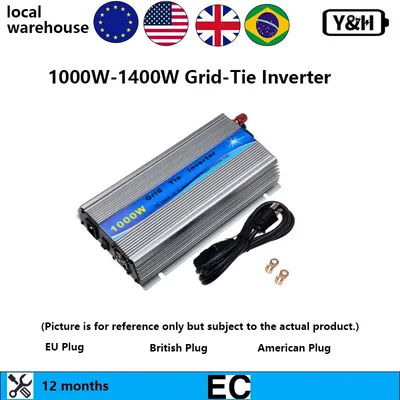 Y&H 1000W 1300W1400W Solar Grid Tie Inverter MPPT Pure Sine Wave Micro Inversor DC 24V/36