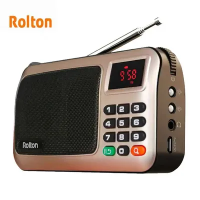 Rolton W405 Digital Mini Mp3 Music Player Portable Fm Radio Speaker Tf Usb Disk Player With