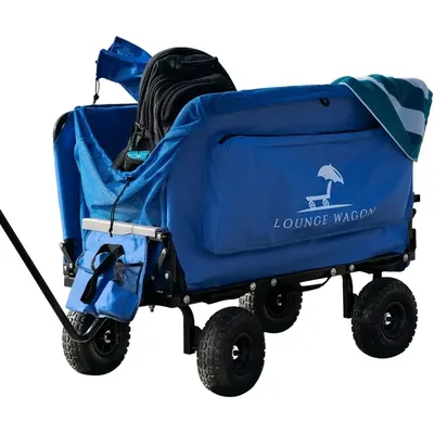 The Lounge Wagon – The Only Wagon That Converts into a 2-Person Chair - 3-in1 cart - Included Cargo