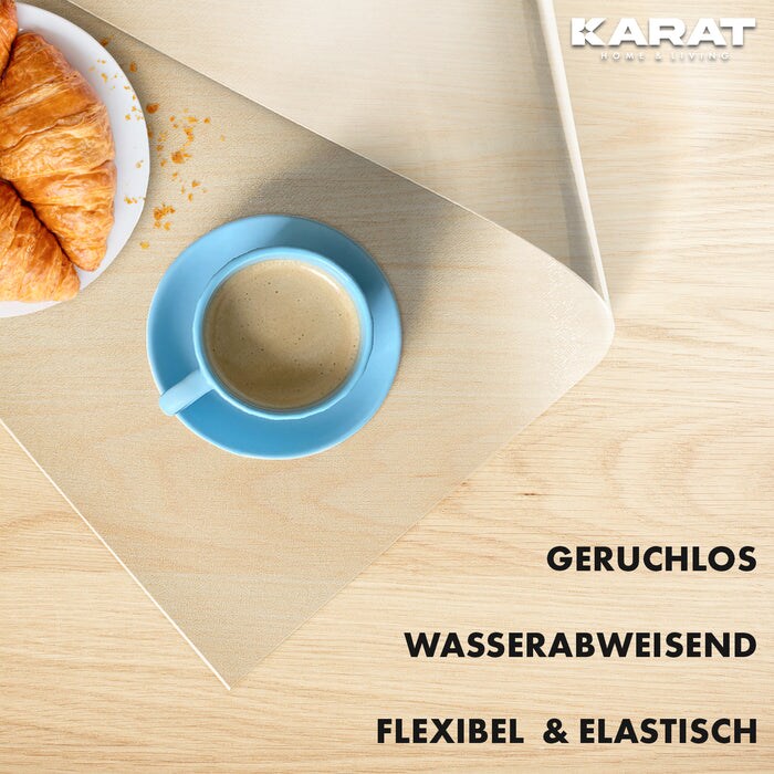 KARAT Tischfolie Empire mit abgeschrägter Kante Transparent 70 x 235 cm Image