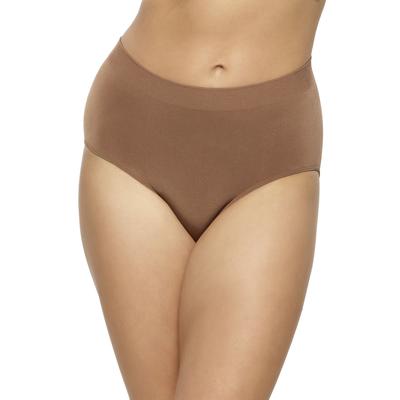 Plus Size Women's Body Smooth Seamless Brief Panty by Paramour by Felina in Hazelnut (Size L)