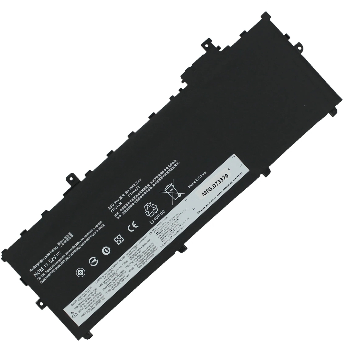 AGI Akku für Lenovo ThinkPad X1-20HRS17N00 Li-Pol 11,58 Volt 4800 mAh schwarz Image