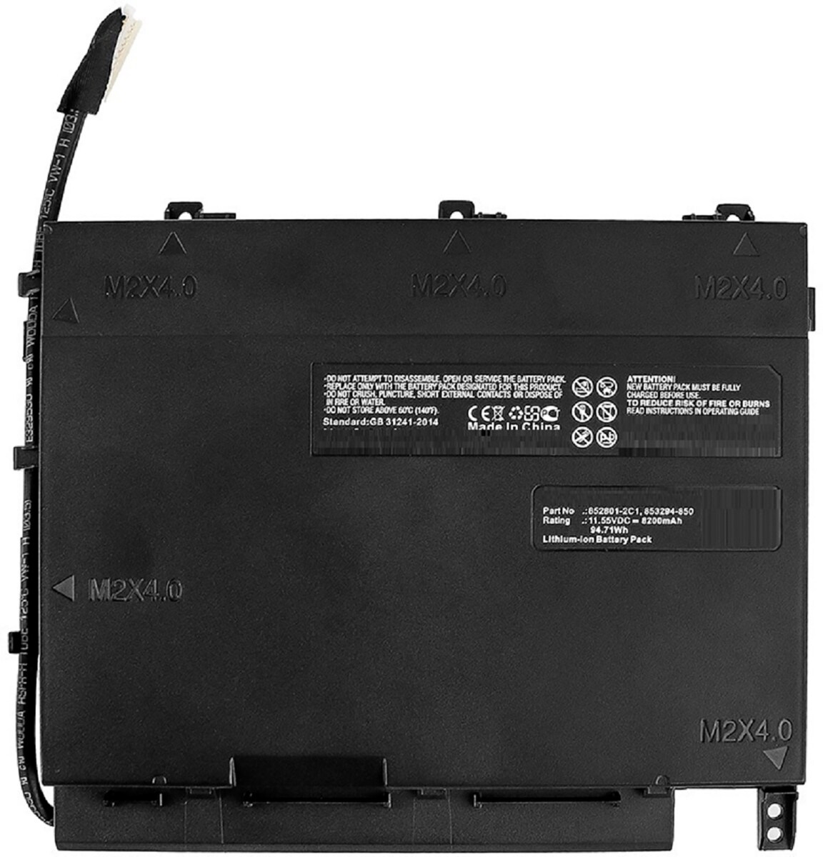 AGI Akku für Hewlett-Packard Omen 17-W126TX Li-Ion 11,55 Volt 8200 mAh schwarz Image