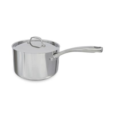 CookTek 105214 2 qt Tri Ply Sauce Pan w/ Cover, Stainless Steel