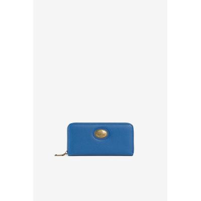 Rc Monogram Zip-Around Wallet - Blue - Roberto Cavalli Wallets