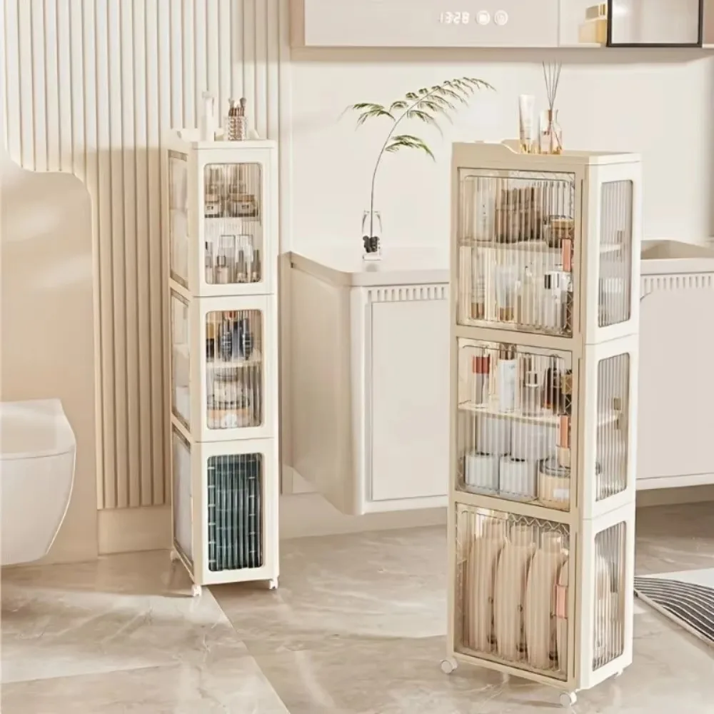 Multifunktionaler Aufbewahrungsschrank mit hoher Kapazität, Schubladen-Stil, Organizer, Regale, Heim-WC-Naht, feuchtigkeitsbeständige Aufbewahrungsschränke