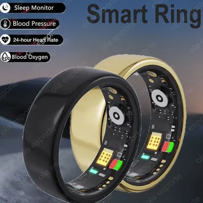 SmartRing Neue Bluetooth Wasserdichte Herzfrequenz Blut Sauerstoff Schlaf Gesundheit Monitor Sport Image