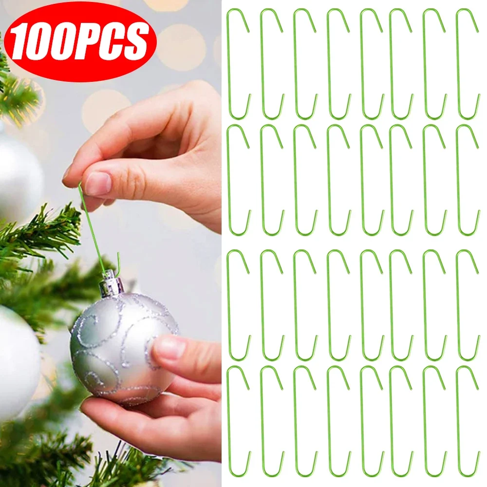 5/100 stücke Weihnachts schmuck Haken Weihnachts baum Ball Haken Anhänger hängen Ornamente Weihnachten Neujahr Dekoration liefert Image