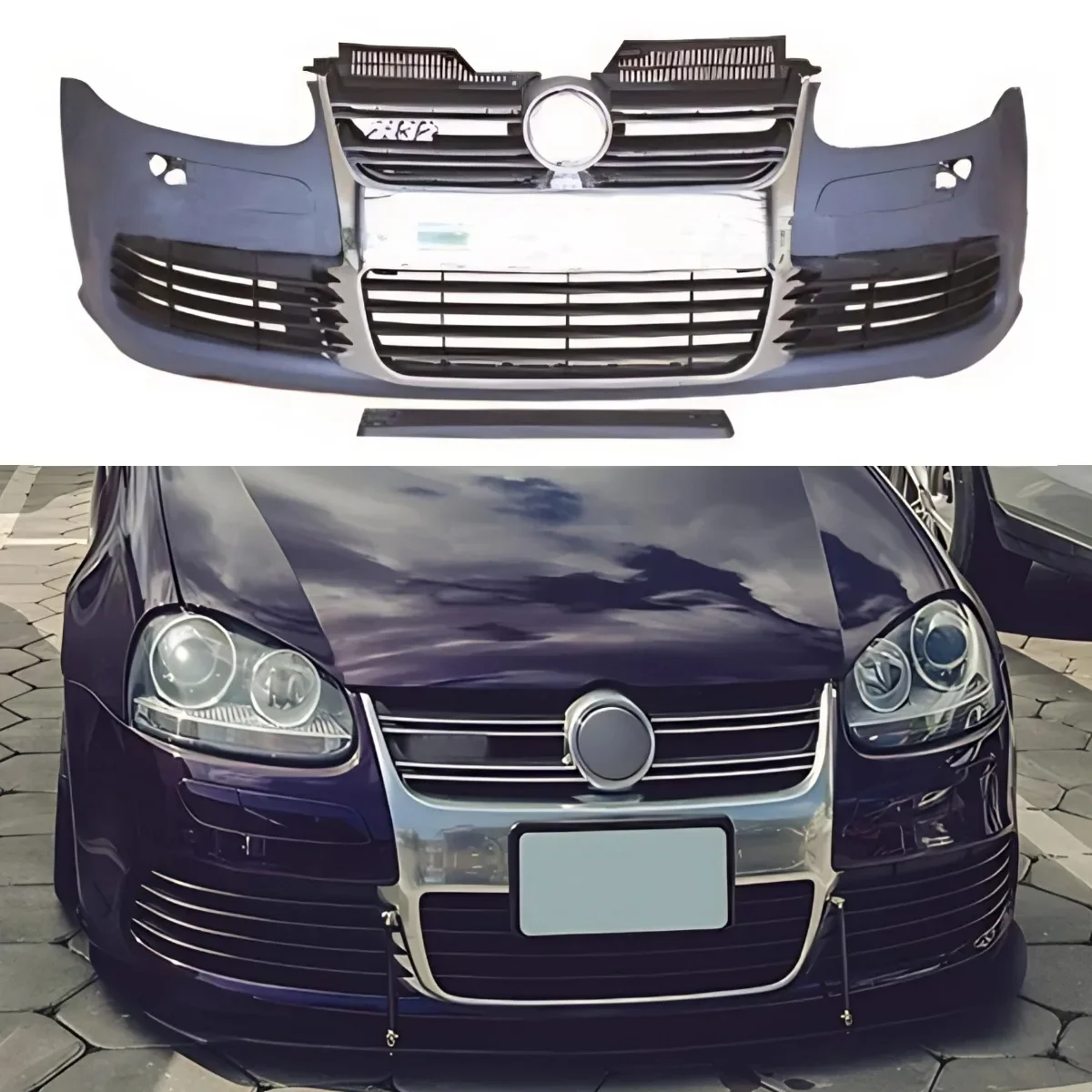 Für Golf MK5 2003-2009 Body Kit Frontschürze Spoiler Frontschürze Grill Für VW Golf MK5 2003-2009 auto Zubehör Image