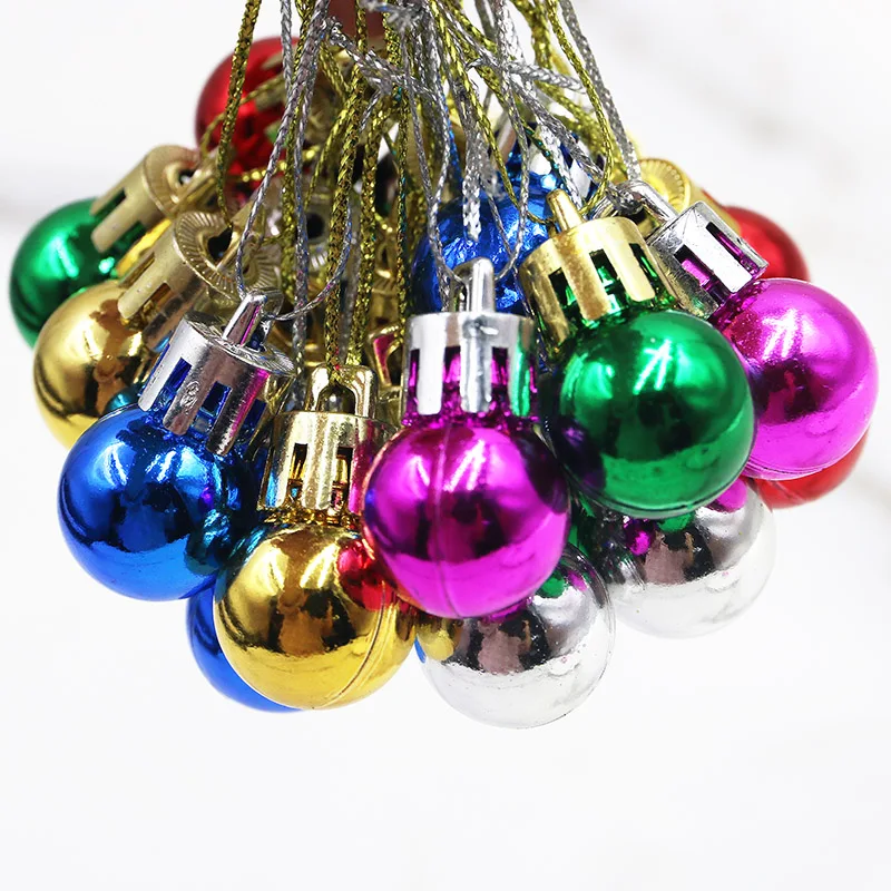 Boule de Noël Colorée et Lumineuse de 2cm, Pendentif d