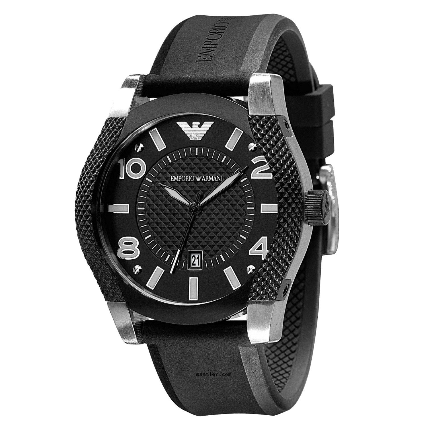 Emporio Armani Herrenuhr Quartz Grau Schwarz Image