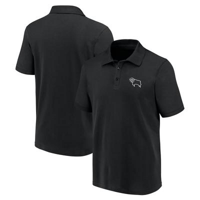 Derby County Logo Polo – Schwarz Image