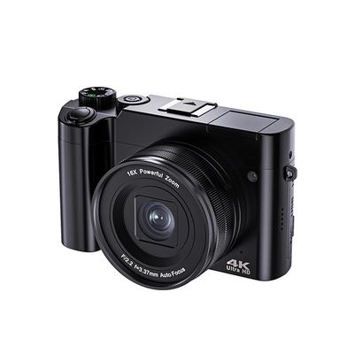 4K UHD Digital Camera 64MP Dual Cameras Auto Focus Selfie Vlogging with Bright Flash 16X Zoom Compact Travel Digicam Point and Shoot