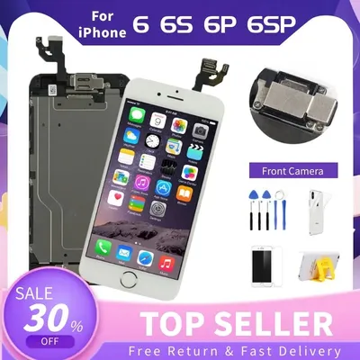 LCD Screen For iPhone 6 6S Plus 6P 6SP Display Full Set Replacemen Touch Digitizert Assembly+Camera+Ear Speaker+Home Button