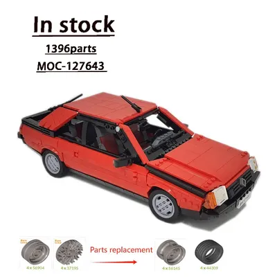 MOC-127643 rote neue klassische supercar racing baustein modell 1396 teile moc kreative junge Image