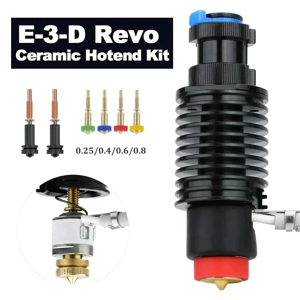E3D Revo Keramik Hotend Kit Schnellheizung Heizkern für Schnellwechsel E-3-D REVO H2 V2S Ender 3, Pro, V2, Voron Hot End Image