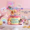Mädchen Geburtstagstorte Dekorationen Mädchen Umarmung Kuchen Ornament Rosa Geburtstagstorte Topper für Prinzessin Alles Gute zum Geburtstag Party Supplies