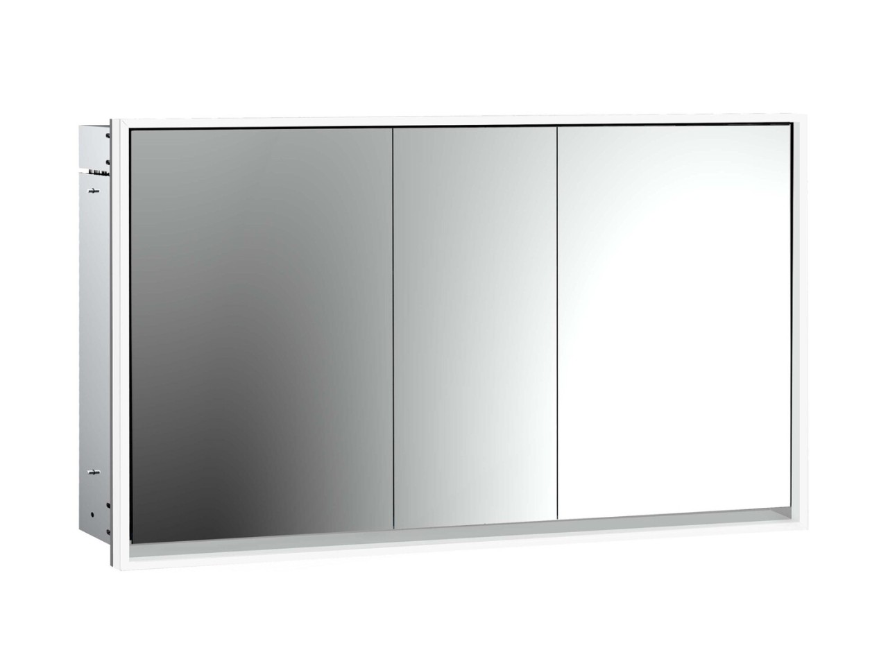 emco LED-Lichtspiegelschrank Loft Unterputz, 1400 mm, 3-türig Rückwand verspiegelt, 979805125 979805125 Image