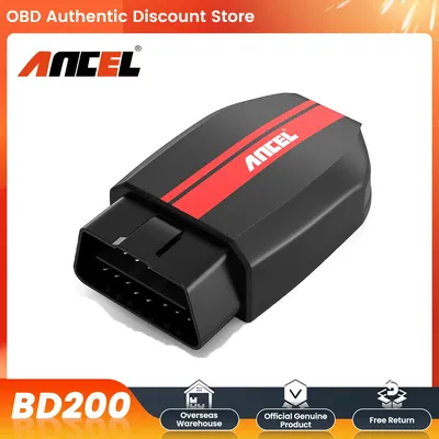 ANCEL BD200 OBD2 Scanner Bluetooth 5.0 Code Reader Engine Check Battery Test Car Diagnostic Tools for Android IOS iPad