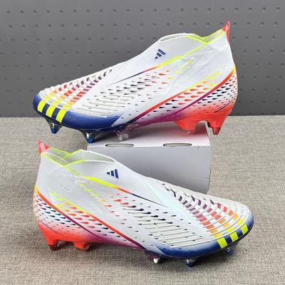 Adidas Shoes | Adidas Predator Edge + Sg Soccer New Metal Soccer Cleats Gw1035 Mens Sz 10.5 | Color: Red | Size: 10.5