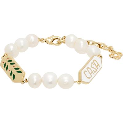 Laurel Pearl Bracelet - Black - Casablanca Bracelets