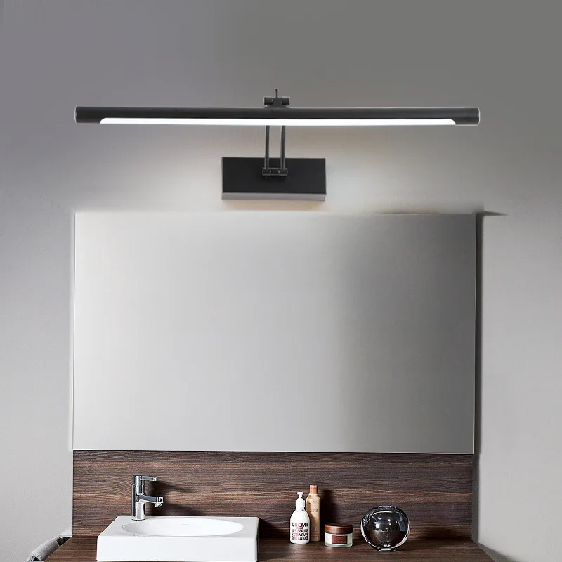 Hotel Innenspiegel Wandleuchte Metallsockel Chrom Gold Farbe faltbare Schminktisch Wandleuchte Licht LED Badezimmer Lüster mit Schalter