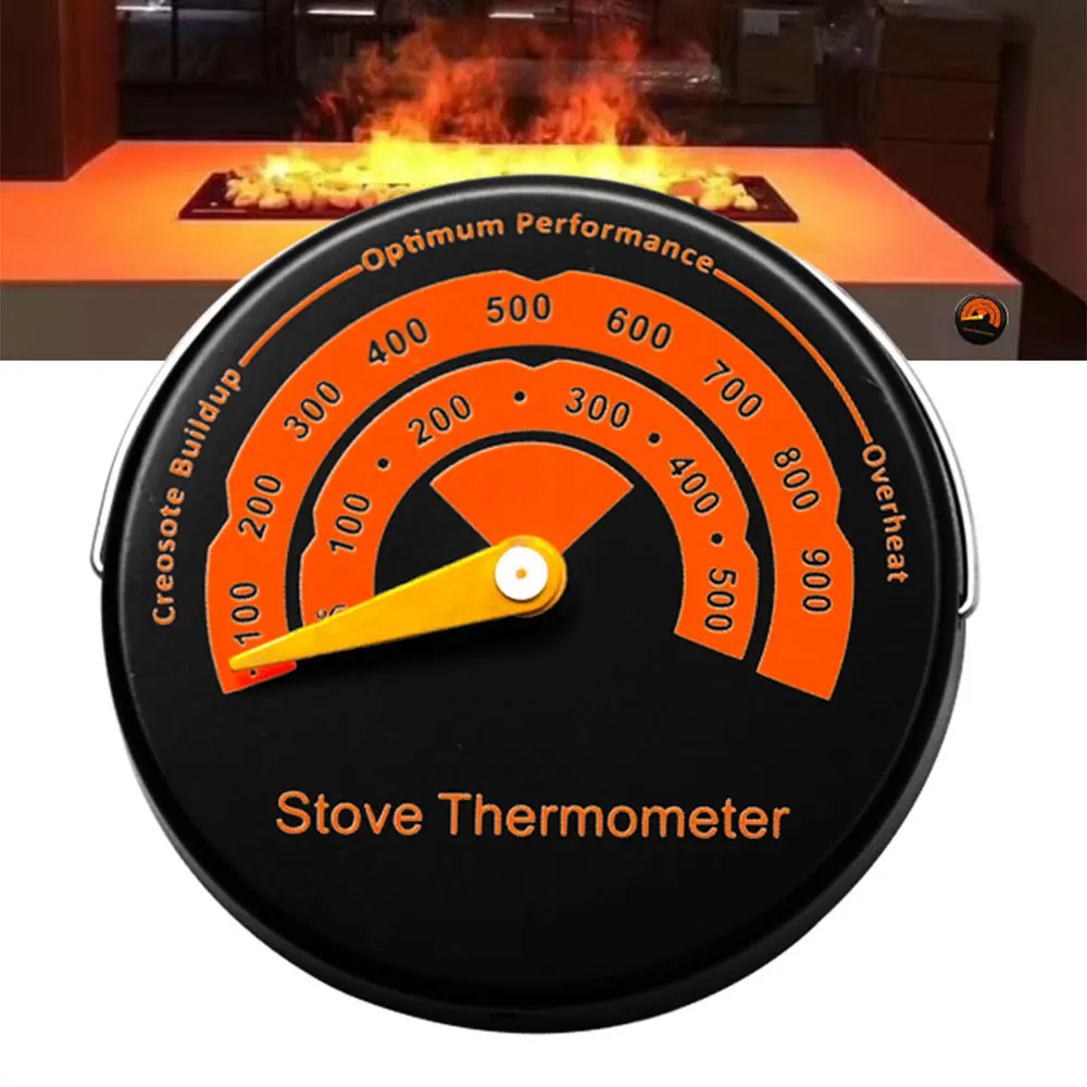 Magnetisches Kamin lüfter ofen thermometer für Holz brenner Grill ofen Herd brenner 0 ~ 500 Temperatur anzeige