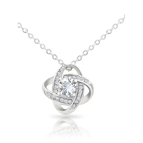 Halskette Kupfer Damenmode süße klassische Kleeblatt süße schöne geometrische Halskette für Party Valentinstag Geschenk Image