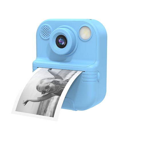 Fotocamera Istantanea per Bambini HD 1080P Fotocamera Digitale per Bambini con 3 Rote di Carta Fotografica Regalo di Natale per Bambini