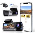 K26 1440P Nuovo design / HD / con fotocamera posteriore Automobile DVR 150 Gradi Angolo ampio IPS Dash Cam con Wi-fi / GPS / G-Sensor 4 LED a infrarossi Registratore per auto