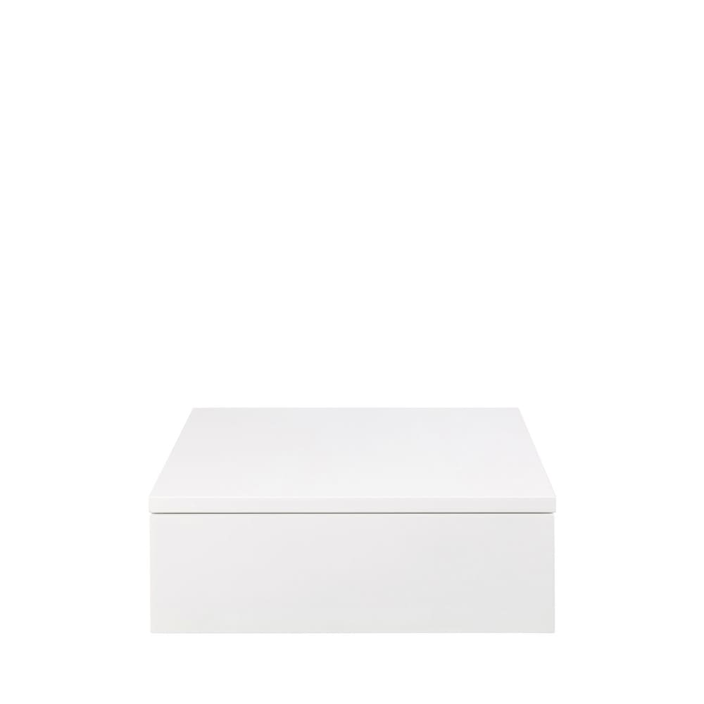Table de chevet murale 1 tiroir en bois - Blanc