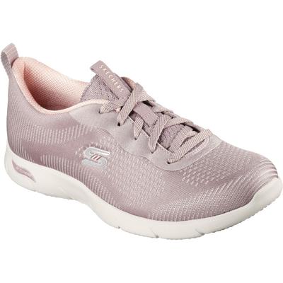 Skechers Arch Fit Refine Classy Doll Textile Damen Sneaker In Dunklem Taupe