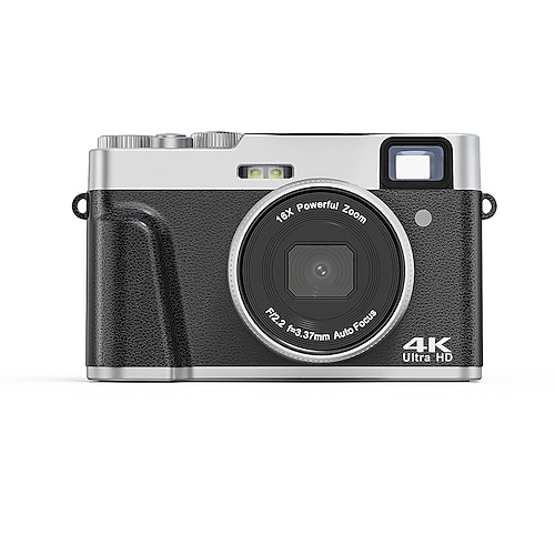 Fotocamera digitale compatta 4K UHD con messa a fuoco automatica, fotocamera digitale compatta, fotocamera da viaggio con messa a fuoco automatica, fotocamera per vlogging da 48 MP