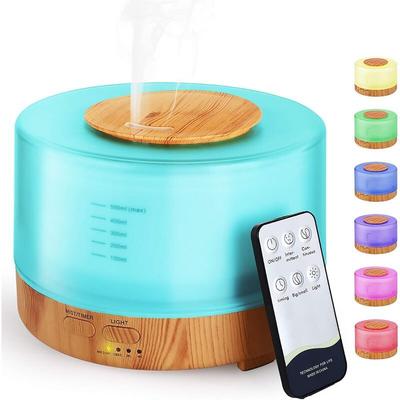 Ahlsen Diffusor für ätherische Öle, 500 ml, Bluetooth-Lautsprecher, Ultraschall-Luftbefeuchter,