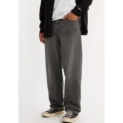 Loose-fit-Jeans LEVI'S "568 STAY LOOSE", Herren, Gr. 33, Länge 34, grau (block party t2), Denim/Jeans, Obermaterial: 100% Baumwolle, casual, loose fit lang, Jeans, mit Leinenanteil Image