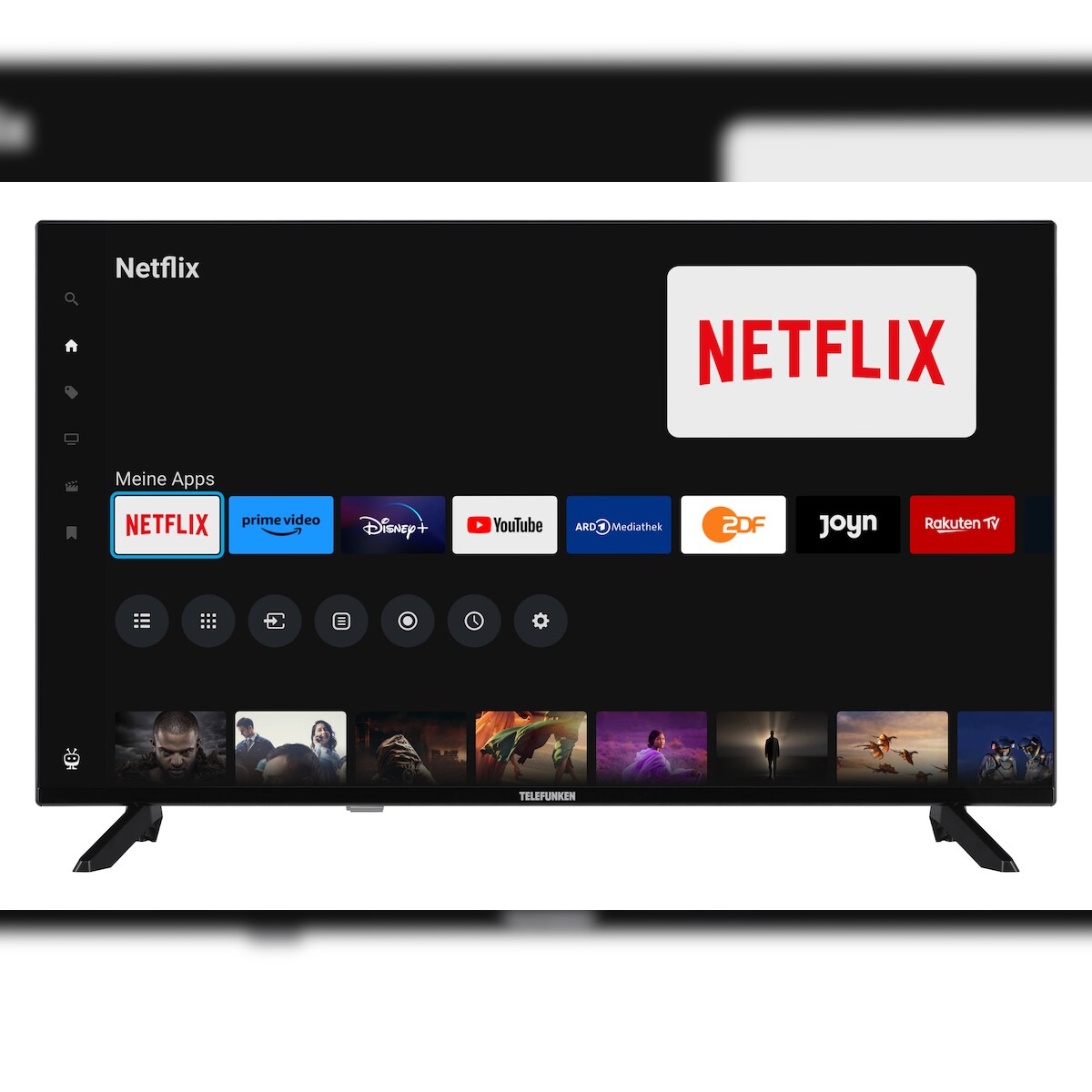 Telefunken D32F751X7CW 32 Zoll Fernseher Smart TV (Full HD, HDR, Triple-Tuner, 6 Monate HD+ inkl.) Image