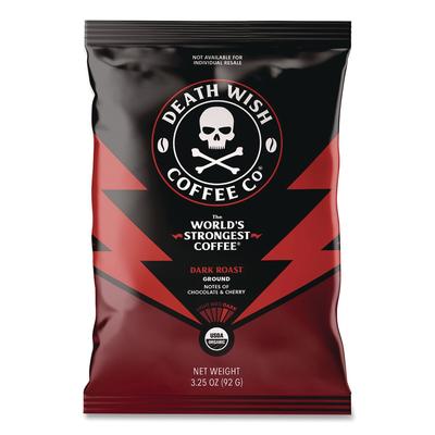 Death Wish Coffee Co. Coffee Frac Pack, Regular, 3.25 oz Fraction Pack, 25/Carton (DEWEWC34354)