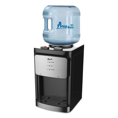 Avanti Products WDT40Q3SIS Counter Top Thermoelectric Hot and Cold Water Dispenser, 3 to 5 gal, 12 x 13 x 20, Black
