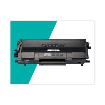 Brother TN670 High-Yield Toner, 7500 Page-Yield, Black
