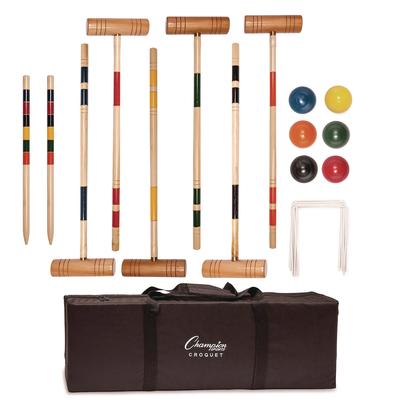 Champion Sports Deluxe Croquet Tournament Set, with Carry Bag (CSICRQSET)