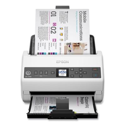 Epson B11B259201 DS-730N Network Color Document Scanner, 600 dpi Optical Resolution, 100-Sheet Duplex Auto Document Feeder