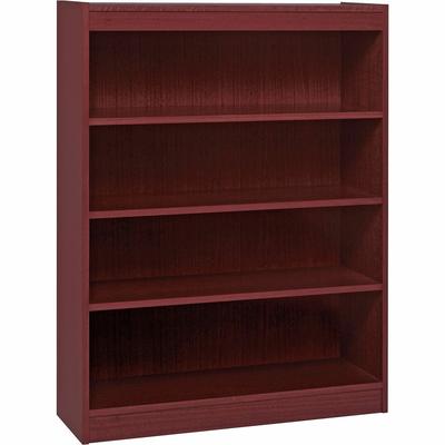 Lorell 60072 3 Shelf Veneer Panel Bookcase, 36 Wx12 Dx48 H, Mahogany