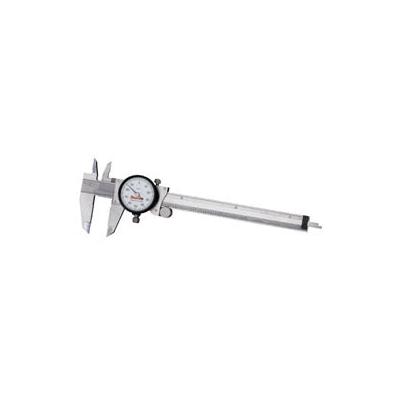 L.S. Starrett 120 Series Dial Calipers, 0 in-6 in, Stainless Steel (681-64514)