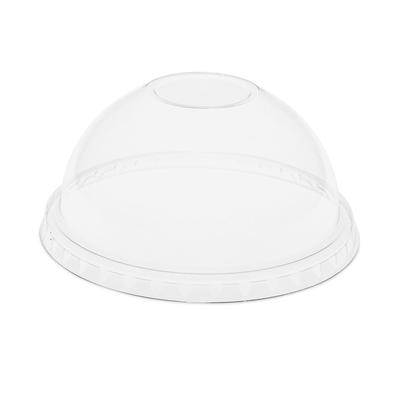 Pactiv YPDL24CNH EarthChoice Cold Cup Lids with No Straw Hole, Dome Lid, Clear, Fits 12 oz to 24 oz 