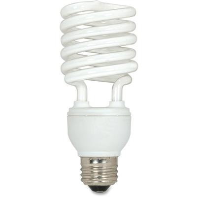 Satco S6274CT CFL Spiral Bulb T2, 23W, 1600Lumens, 12BX/CT, White - Case of 36